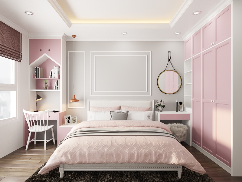 Top 30 mẫu thiết kế phòng ngủ đẹp cho bé gái dưới 15 tuổi