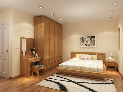 Thiết kế nội thất bằng gỗ sồi