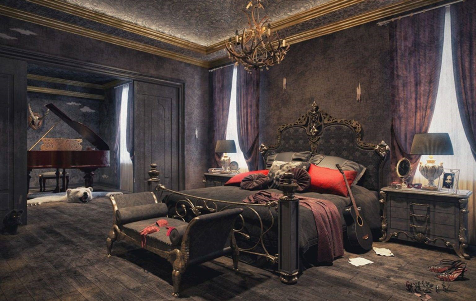 phòng ngủ gothic